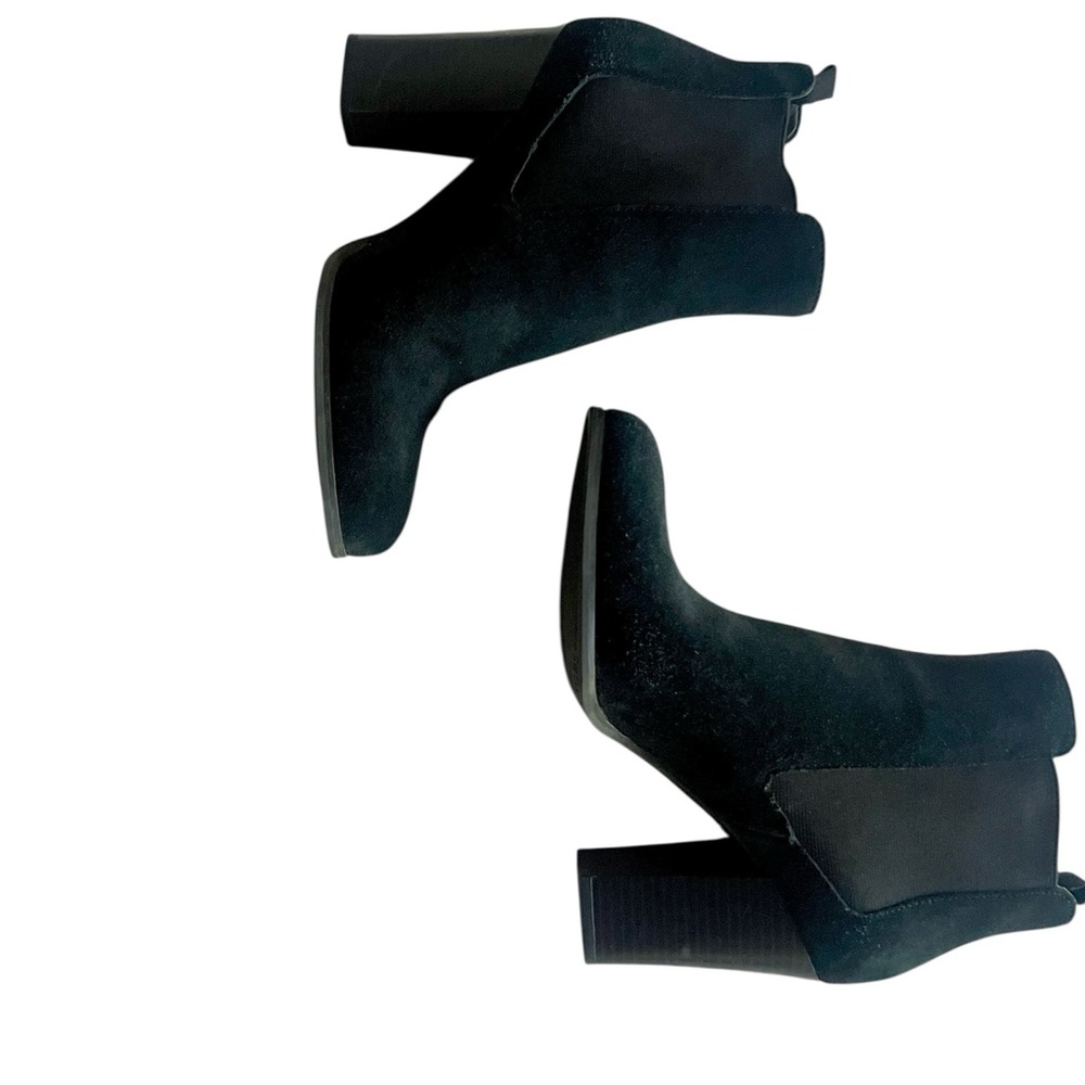 Michael Kors Black Suede Heeled Boots Size 8.5 NWOT - Picture 7 of 9